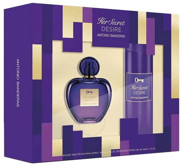 Antonio Banderas Her Secret Desire EDT Deodorant Set For Women