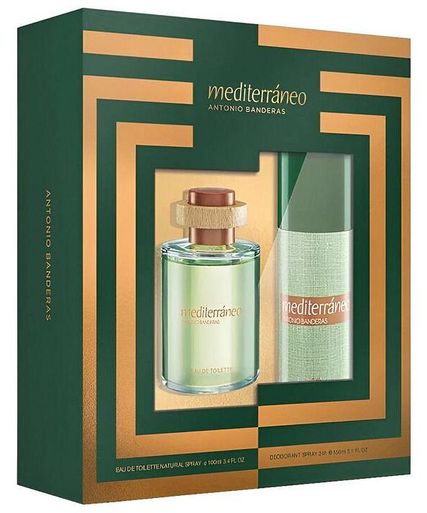 Antonio Banderas Mediterraneo EDT & Deodorant Spray Set For Men