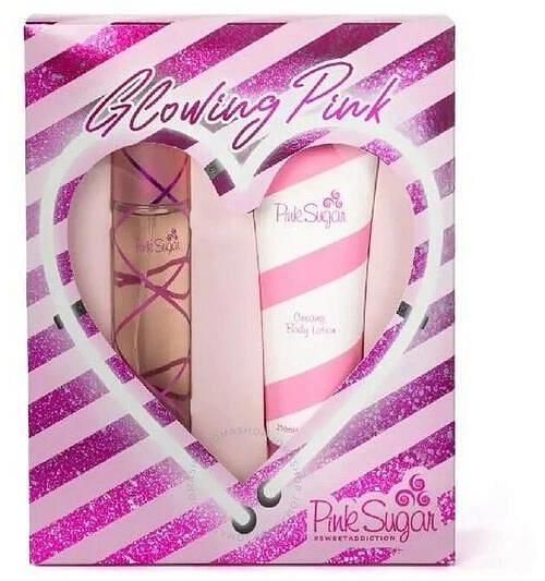 Aquolina Pink Sugar Sweet Addiction EDT Body Lotion Set