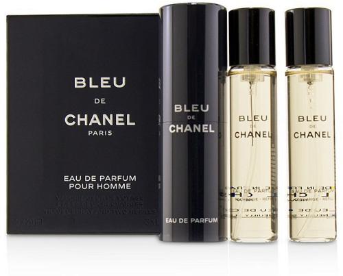 Chanel Bleu de CHANEL EDT Twist & Spray Set, Travel Set Three 20ml bottles