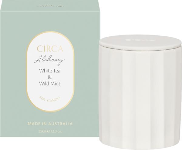 Circa Alchemy WHITE TEA & WILD MINT Candle 350g