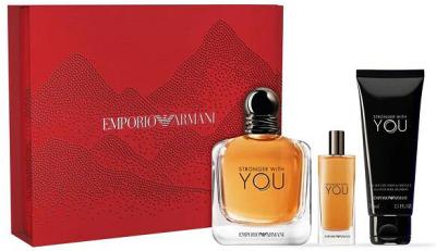 Emporio Armani Stronger With You EDT 100ml 3 Piece Gift Set