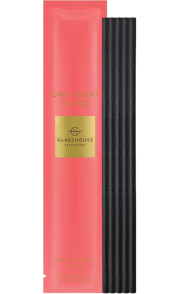 Glasshouse Fragrances ONE Night IN RIO Replacement Scent Stems