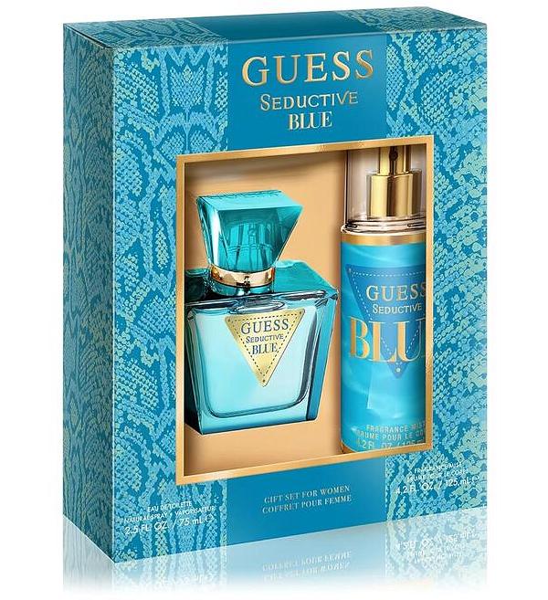 Guess Seductive Blue EDT & Fragrance Mist Set For Women