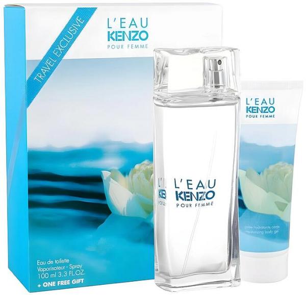 Kenzo L'Eau Kenzo Pour Femme EDT Body Gel Travel Set