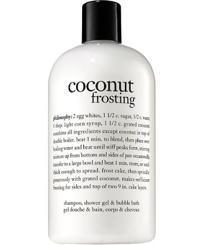 philosophy coconut frosting shampoo shower gel & bubble bath