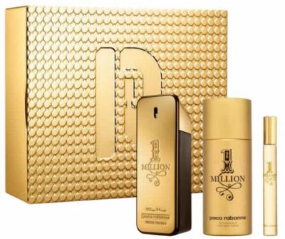 Rabanne 1 Million EDT 100ml 3 Piece Gift Set