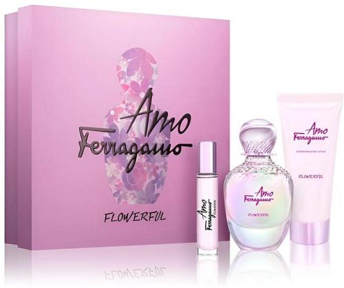 Salvatore Ferragamo Amo Flowerful EDT Shimmering Body Lotion Set