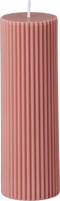 Wide Column Pillar Candle Peach