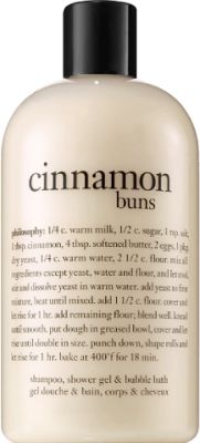 cinnamon buns shampoo, shower gel & bubble bath