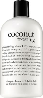 coconut frosting shampoo shower gel & bubble bath